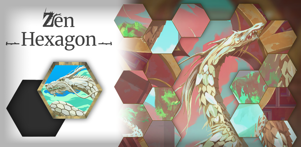 Zen Hexagon - A hexagon puzzle game with dragons
